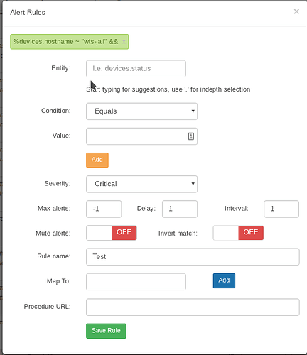 sample alert rule