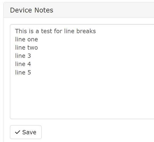 device notes