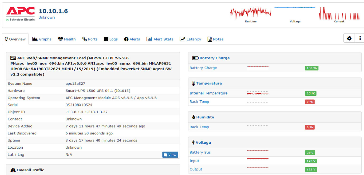 APC network management card with environmental monitoring Help
