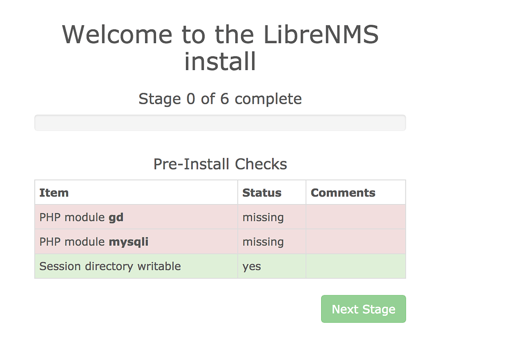New instlation - Help - LibreNMS Community