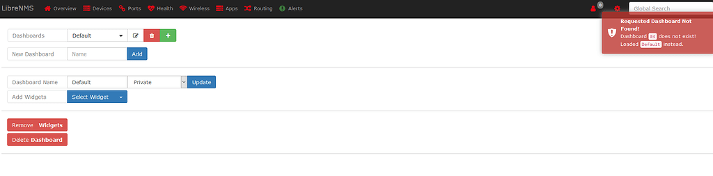Newbie Dashboard Problem - Help - LibreNMS Community