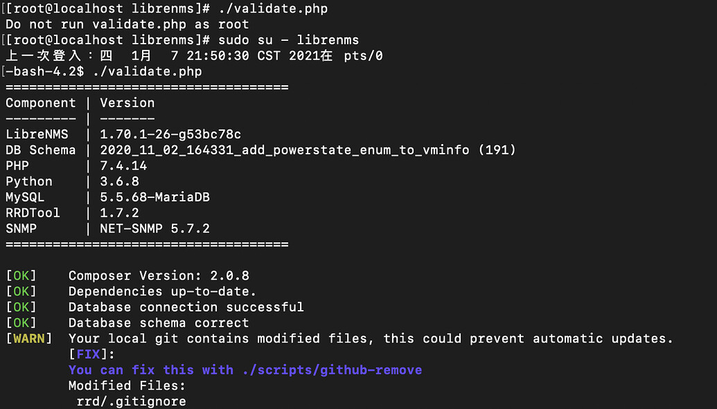 LibreNMS fails to start or update since yesterday - Help - LibreNMS ...