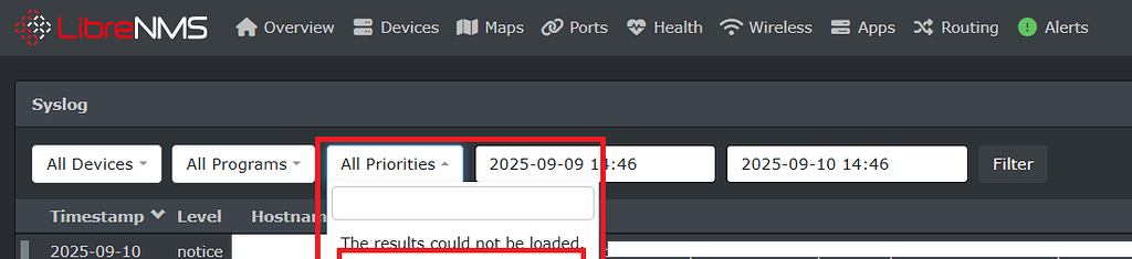 Syslog filters not working - Help - LibreNMS Community