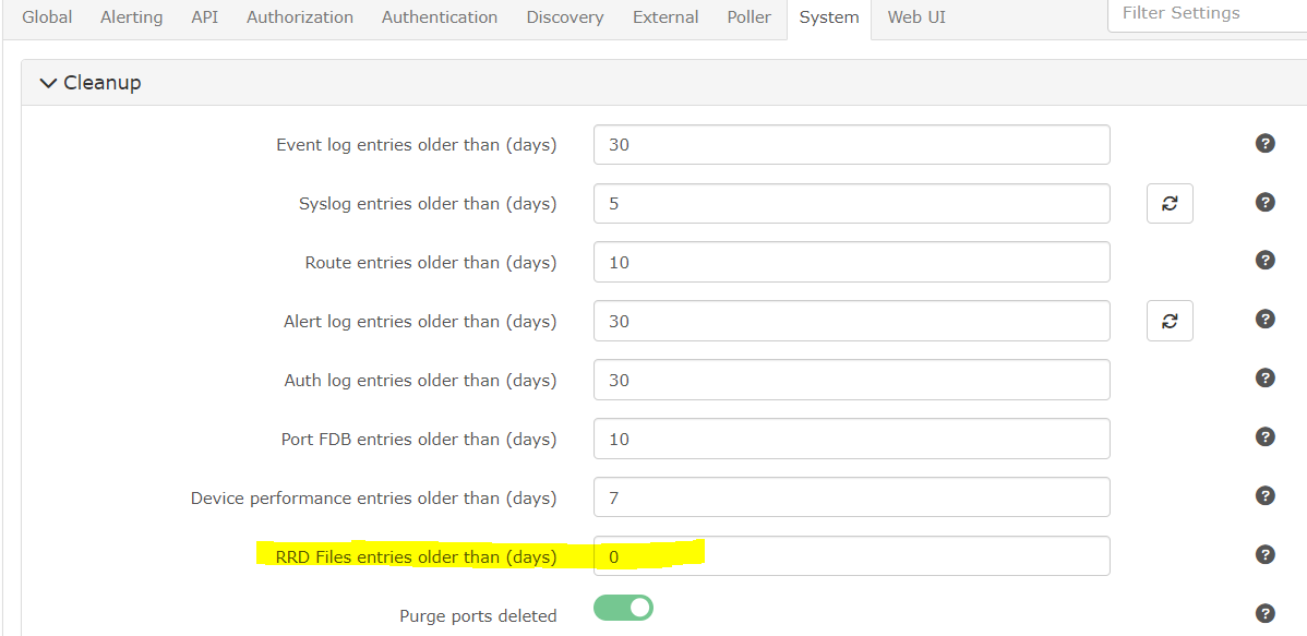 Missing Log Entries